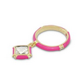 Lauren G. Adams Girls Princess Charm Stackable Ring (Gold/Hot Pink)